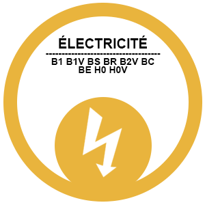Electricité B1, B1V, BR, B2V, BC, BE, H0, H0V