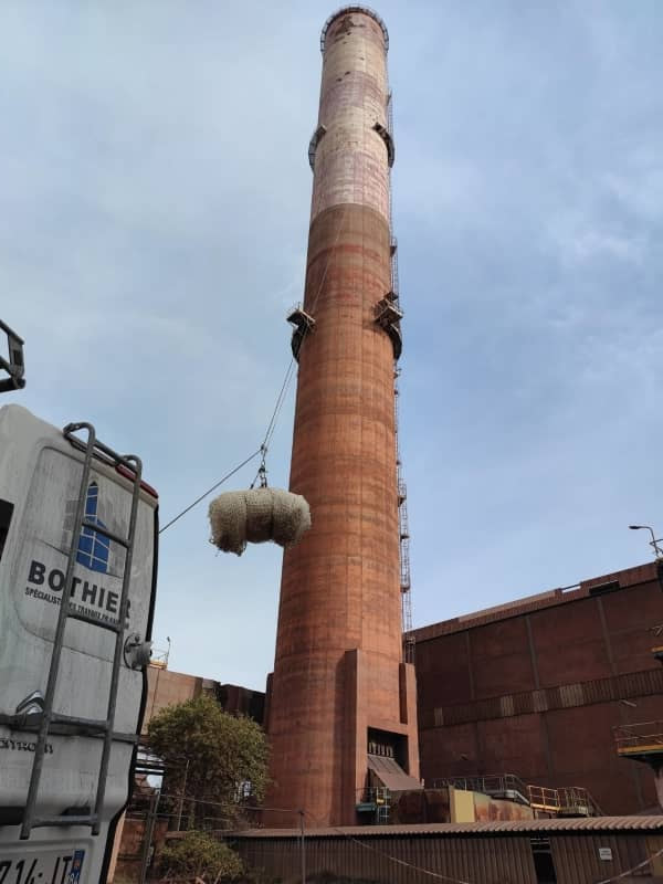 Sécurisation des épaufrures d'une cheminée de cuisson​ - Arcelor Mittal